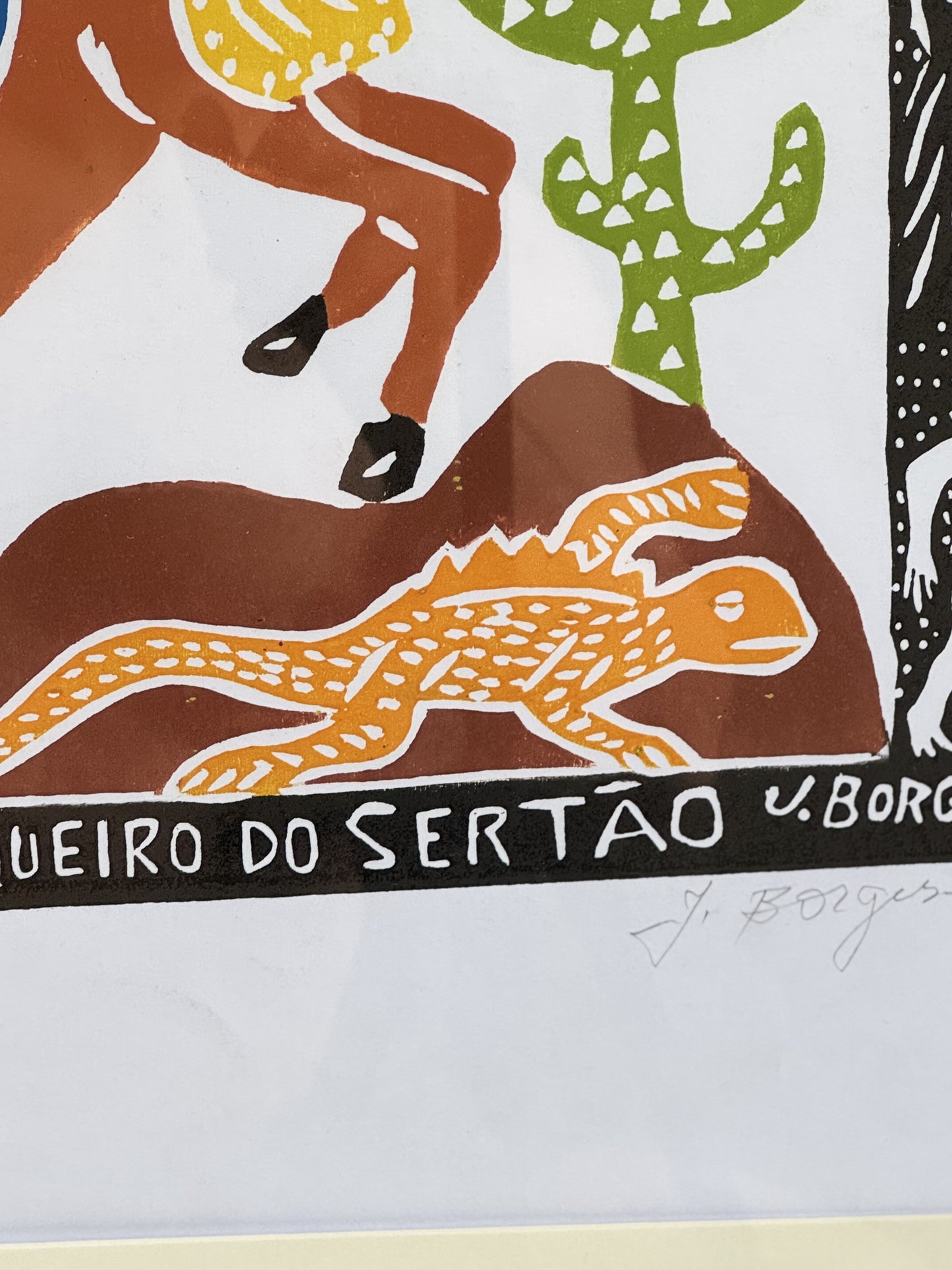 Woodcut J. Borges The Cowboy of the Backlands