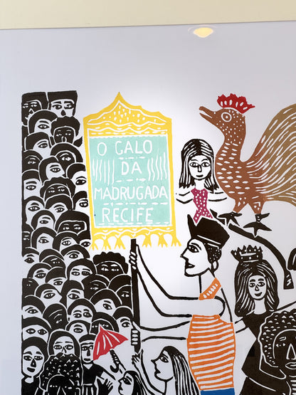 Xilogravura J. Borges Carnaval de Rua