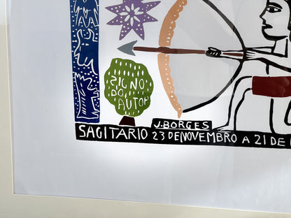 Xilogravura J. Borges Sagitário