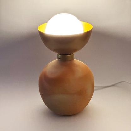 Luminária Abajur Botija Dourada