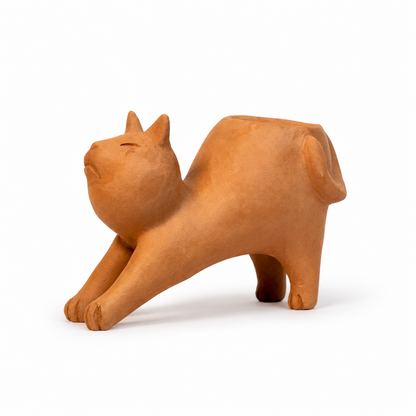 "Sloth" Feline Vase