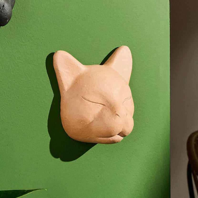 Máscara Felino Terracota Natural