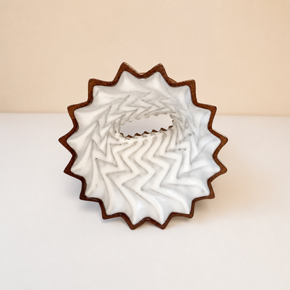Kit Café Corisco Terracota e Branco — Coador e Jarra