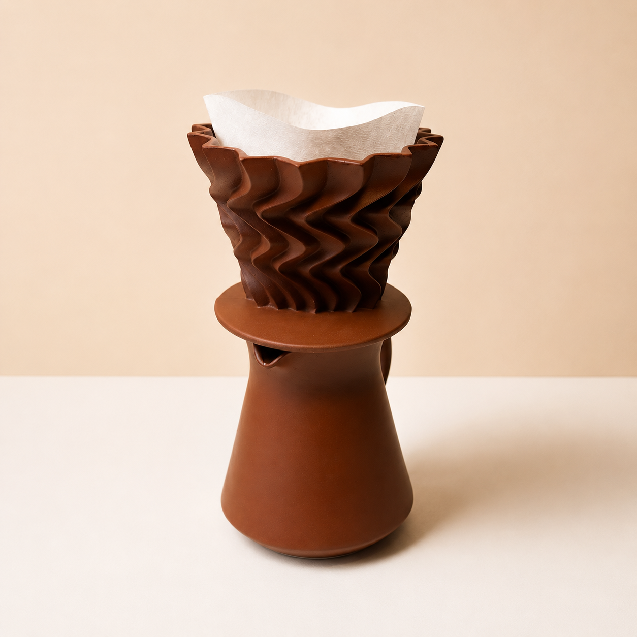 Kit Café Corisco Marrom — Coador e Jarra