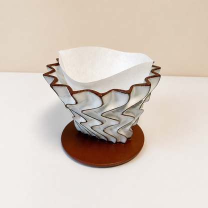 Kit Café Corisco Terracota e Branco — Coador e Jarra