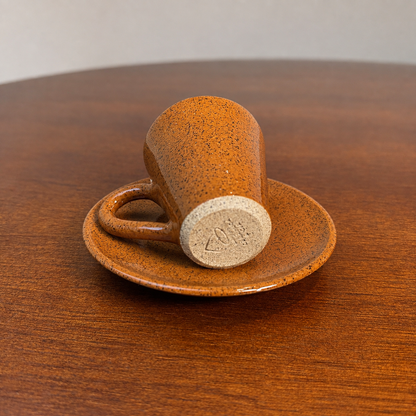 Conjunto 4 Xícaras com Pires Terracota